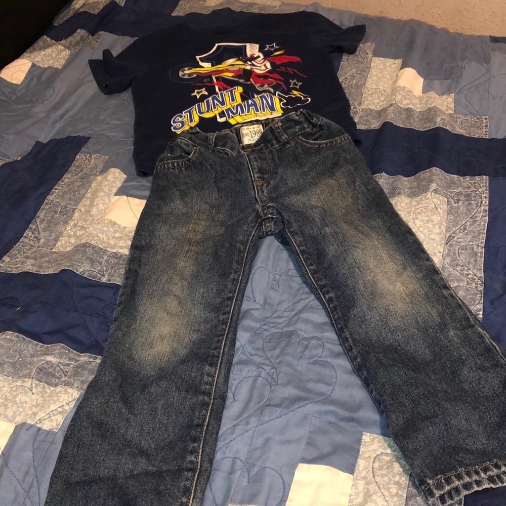 Boys jean and shirt